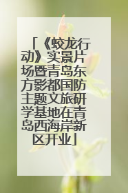 《蛟龙行动》实景片场暨青岛东方影都国防主题文旅研学基地在青岛西海岸新区开业