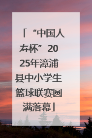 “中国人寿杯”2025年漳浦县中小学生篮球联赛圆满落幕