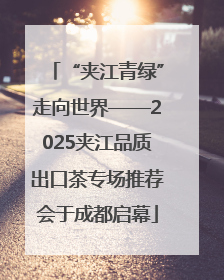 “夹江青绿”走向世界——2025夹江品质出口茶专场推荐会于成都启幕