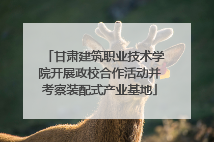 甘肃建筑职业技术学院开展政校合作活动并考察装配式产业基地