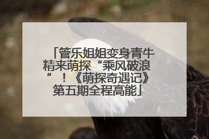 管乐姐姐变身青牛精来萌探“乘风破浪”！《萌探奇遇记》第五期全程高能
