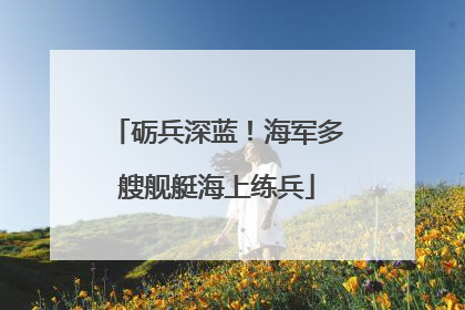 砺兵深蓝！海军多艘舰艇海上练兵