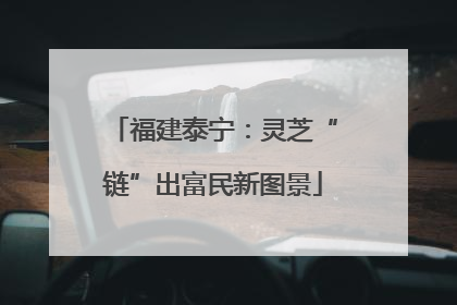 福建泰宁：灵芝“链”出富民新图景