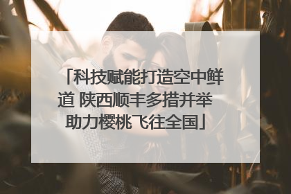 科技赋能打造空中鲜道 陕西顺丰多措并举助力樱桃飞往全国