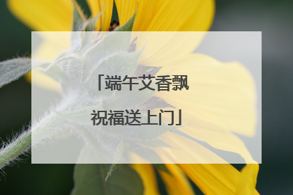 端午艾香飘 祝福送上门