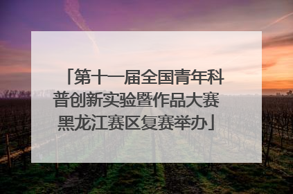 第十一届全国青年科普创新实验暨作品大赛黑龙江赛区复赛举办
