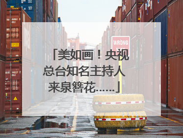 美如画！央视总台知名主持人来泉簪花……