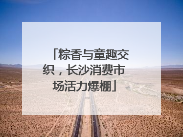 粽香与童趣交织，长沙消费市场活力爆棚