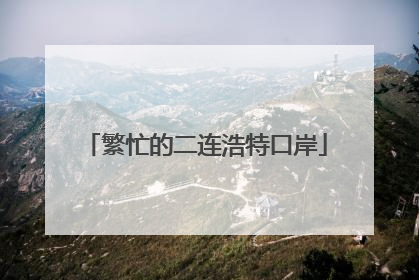 繁忙的二连浩特口岸