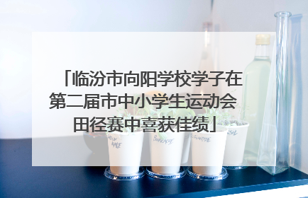 临汾市向阳学校学子在第二届市中小学生运动会田径赛中喜获佳绩