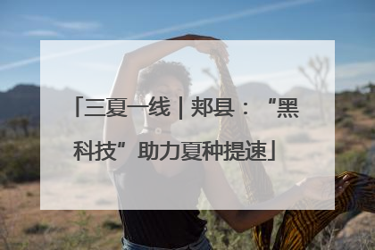 三夏一线｜郏县：“黑科技”助力夏种提速