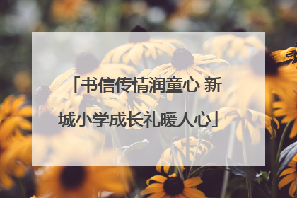 书信传情润童心 新城小学成长礼暖人心