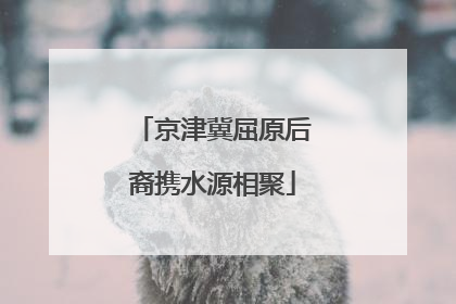 京津冀屈原后裔携水源相聚