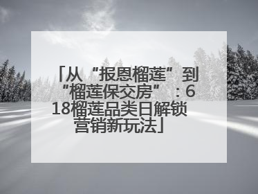从“报恩榴莲”到“榴莲保交房”：618榴莲品类日解锁营销新玩法