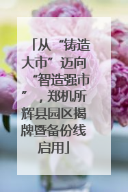 从“铸造大市”迈向“智造强市”，郑机所辉县园区揭牌暨备份线启用
