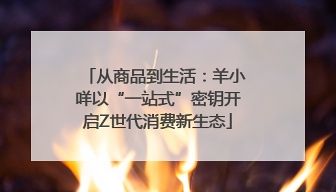从商品到生活：羊小咩以“一站式”密钥开启Z世代消费新生态