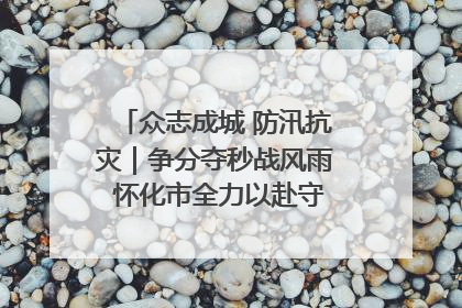 众志成城 防汛抗灾｜争分夺秒战风雨 怀化市全力以赴守护人民群众安全