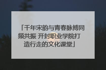 千年宋韵与青春脉搏同频共振 开封职业学院打造行走的文化课堂
