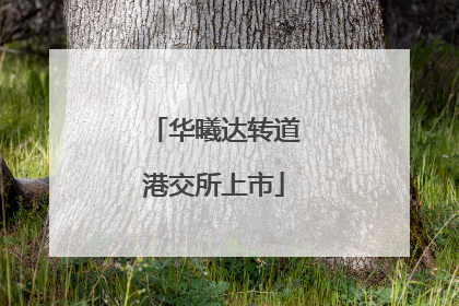 华曦达转道港交所上市