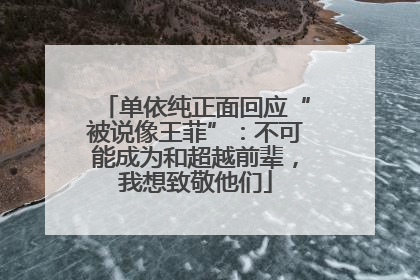 单依纯正面回应“被说像王菲”：不可能成为和超越前辈，我想致敬他们