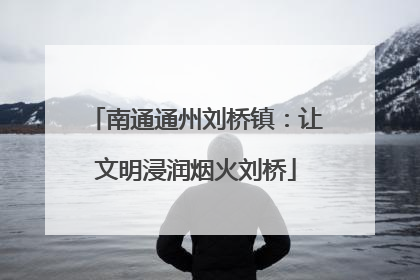 南通通州刘桥镇：让文明浸润烟火刘桥