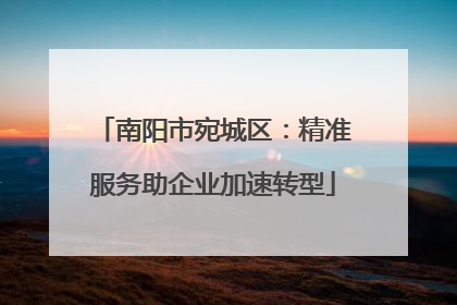 南阳市宛城区：精准服务助企业加速转型