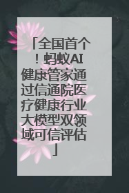 全国首个！蚂蚁AI健康管家通过信通院医疗健康行业大模型双领域可信评估
