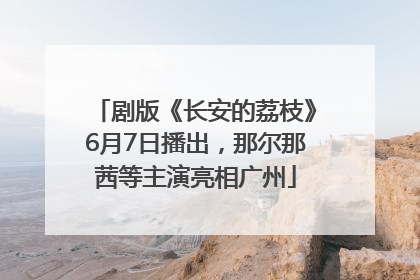 剧版《长安的荔枝》6月7日播出，那尔那茜等主演亮相广州