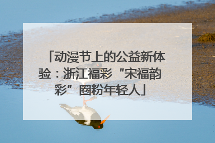 动漫节上的公益新体验：浙江福彩“宋福韵彩”圈粉年轻人