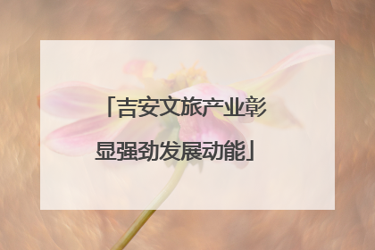 吉安文旅产业彰显强劲发展动能