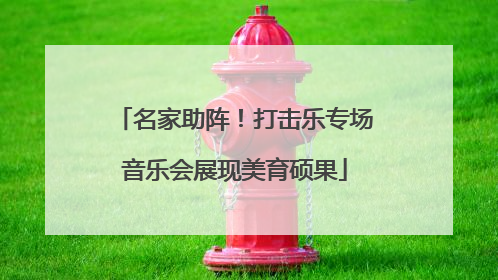 名家助阵！打击乐专场音乐会展现美育硕果
