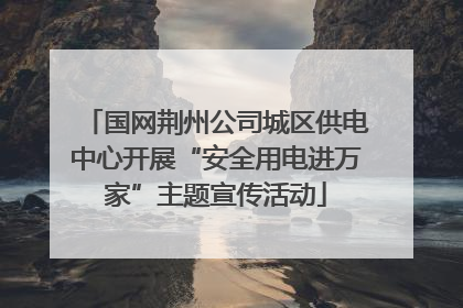 国网荆州公司城区供电中心开展“安全用电进万家”主题宣传活动