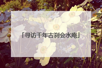 寻访千年古刹会水庵