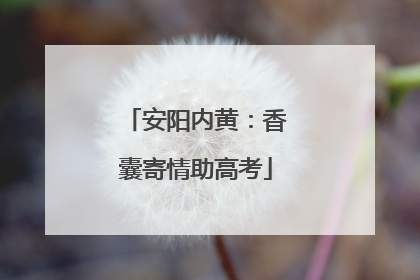 安阳内黄：香囊寄情助高考