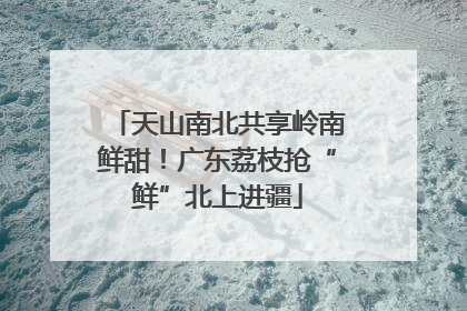 天山南北共享岭南鲜甜！广东荔枝抢“鲜”北上进疆