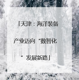 天津：海洋装备产业迈向“数智化”发展新路