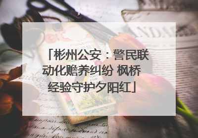 彬州公安：警民联动化赡养纠纷 枫桥经验守护夕阳红