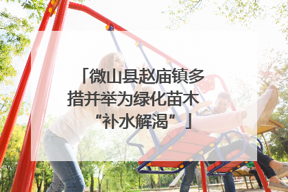 微山县赵庙镇多措并举为绿化苗木“补水解渴”