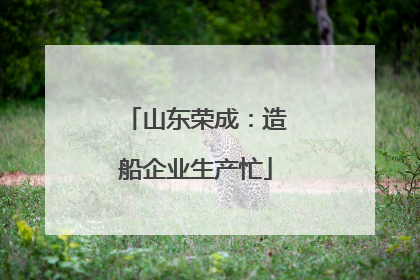 山东荣成：造船企业生产忙
