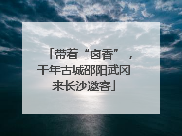 带着“卤香”，千年古城邵阳武冈来长沙邀客