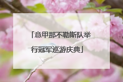 意甲那不勒斯队举行冠军巡游庆典