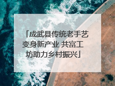 成武县传统老手艺变身新产业 共富工坊助力乡村振兴