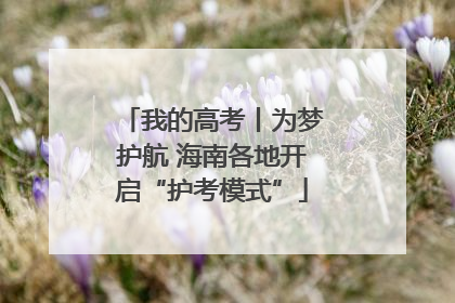 我的高考丨为梦护航 海南各地开启“护考模式”