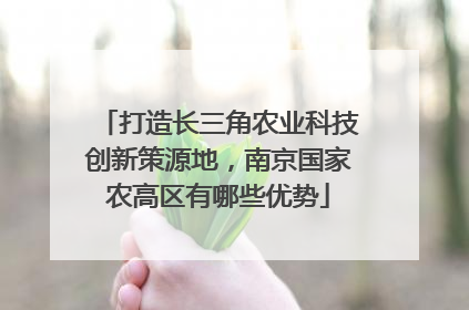打造长三角农业科技创新策源地，南京国家农高区有哪些优势