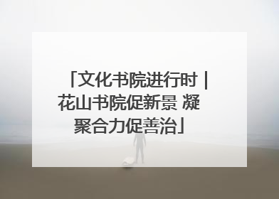 文化书院进行时｜花山书院促新景 凝聚合力促善治