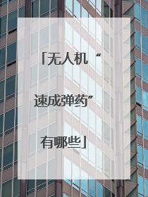 无人机“速成弹药”有哪些