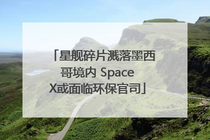 星舰碎片溅落墨西哥境内 SpaceX或面临环保官司