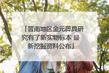 晋南地区金元葬具研究有了新实物标本 最新挖掘资料公布