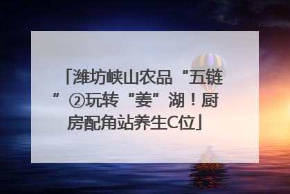 潍坊峡山农品“五链”②玩转“姜”湖！厨房配角站养生C位