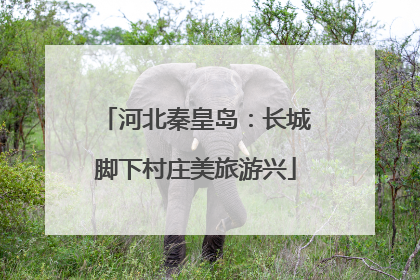 河北秦皇岛：长城脚下村庄美旅游兴